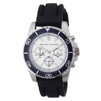 Cadeaux-affaire-montre-argent-bleu