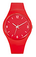 rouge - montre Flashy publicitaire