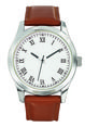 marron-blanc - MONTRE PUBLICITAIRE MON20003