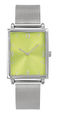 vert - montre spectre rectangulaire milanais pour entreprise