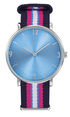 bleu-rose - montre spectre ronde promotionnelle